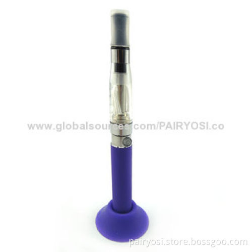 E cig holder, rubber eGo stand, various colors are available, silk logo printing